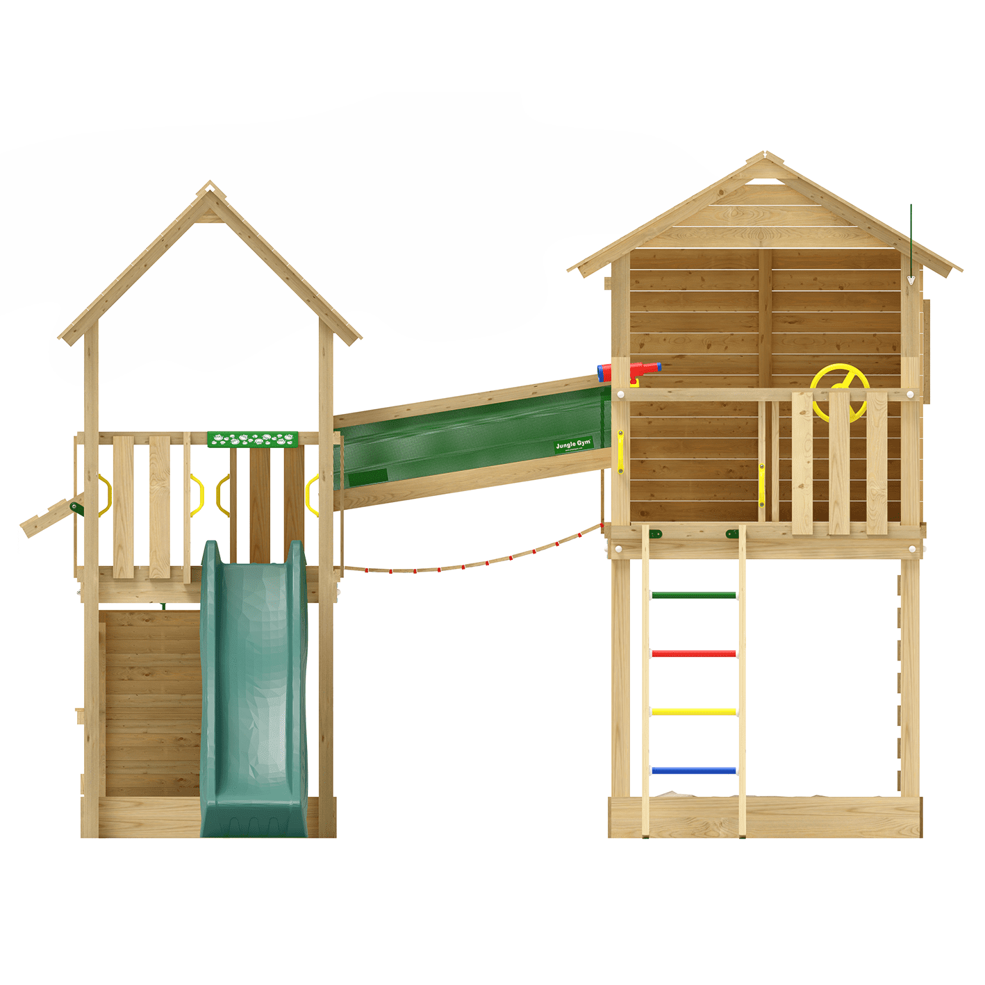 Grenen | speeltoestel Farsund | groen geïmpregneerd