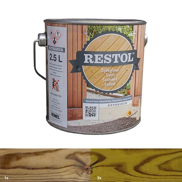 Restol | Houtolie | Tuinhoutgroen | zijdeglans | 2,5L