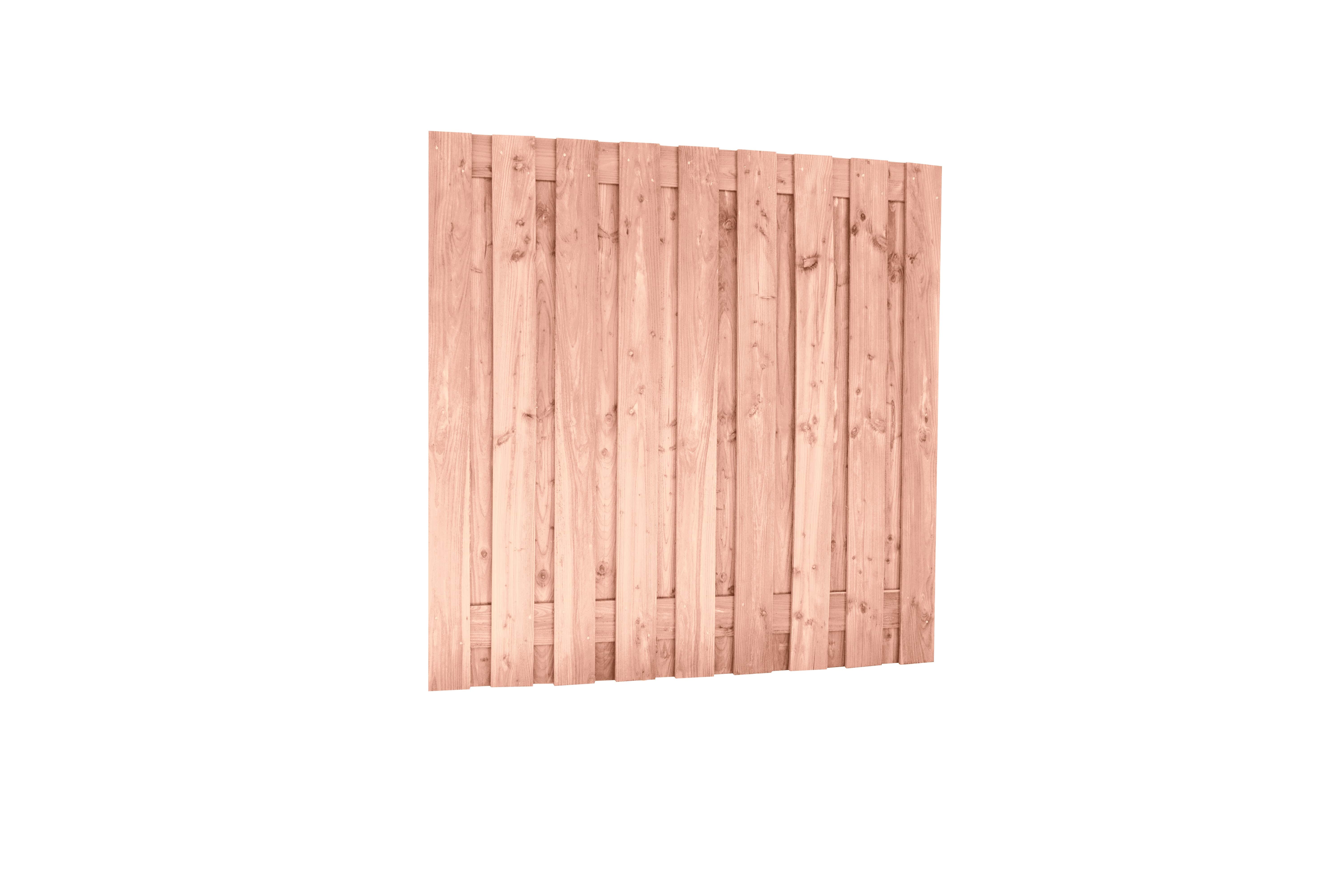 Douglas | schutting t.b.v. betonsysteem | 180x180cm | 19-planks | fijnbezaagd | onbehandeld