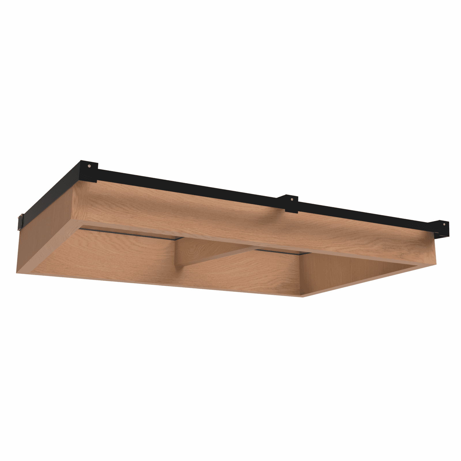 Lichtstraat met lessenaarsdak | onderbouw van onbehandeld douglas | 158,2x100cm | zwart