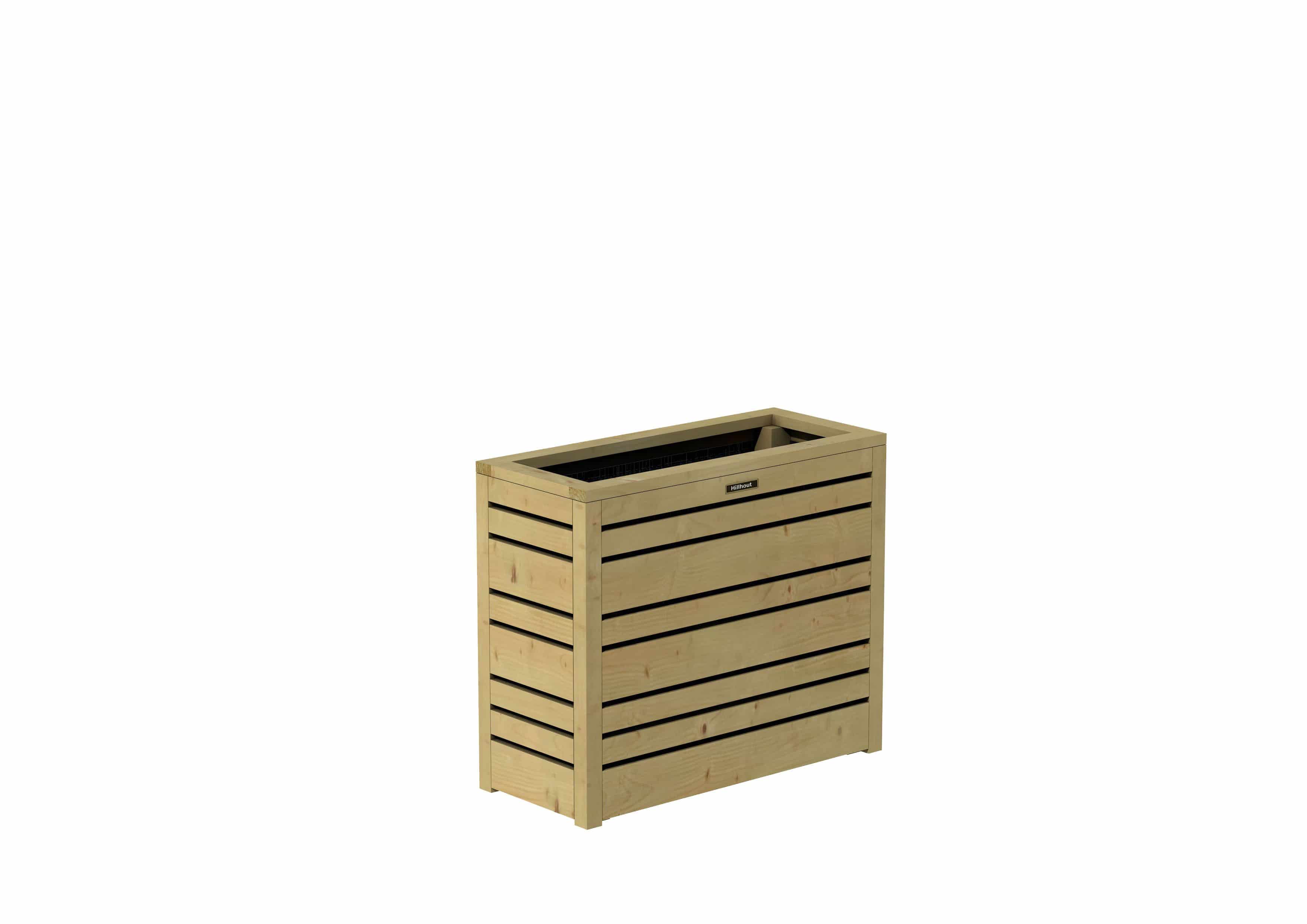 Bloembak Flux 60 Excellent | 70x30x60cm | groen geïmpregneerd