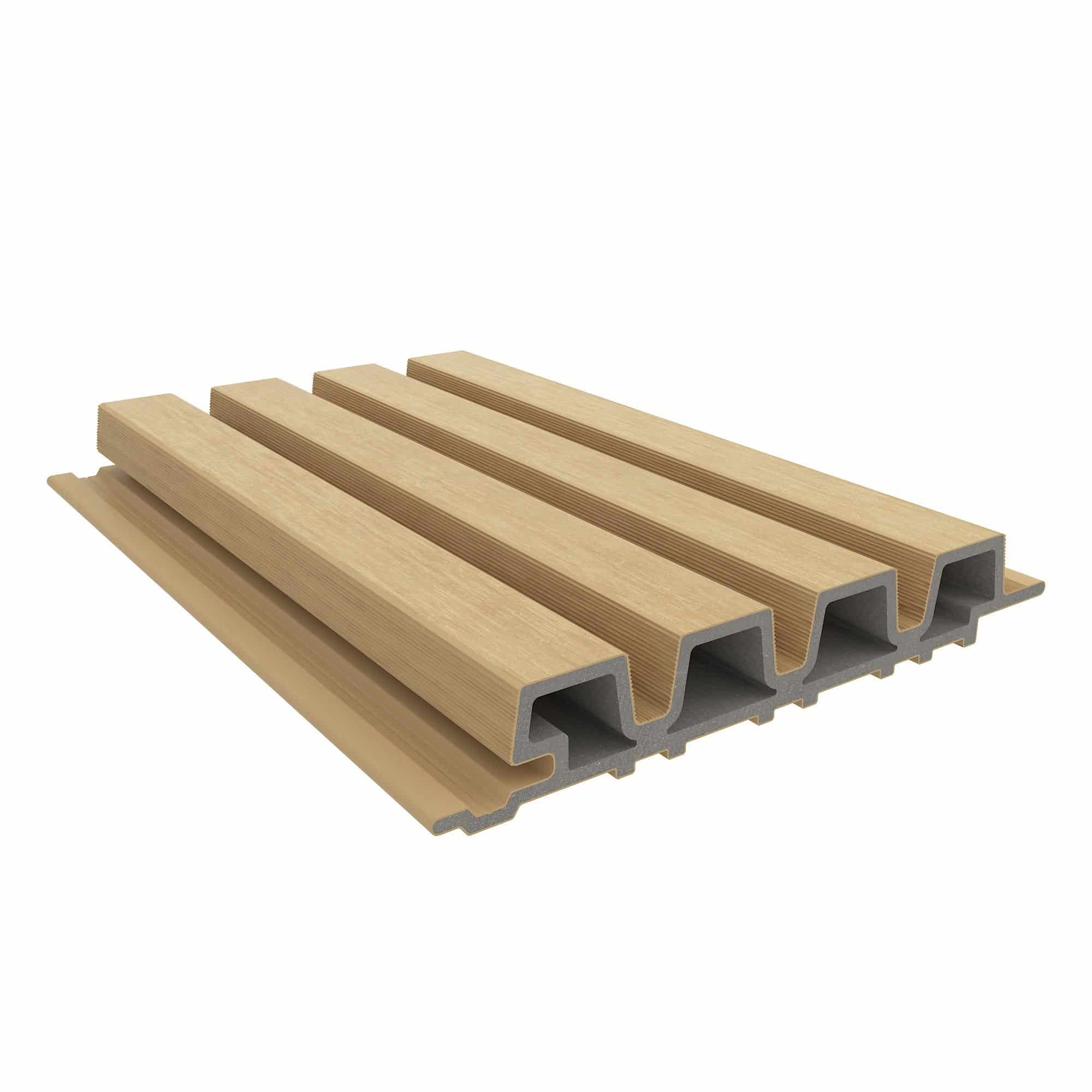 NewTechWood | Castellation PRO35 gevelbekleding | 3,3x21,5x290cm | Red Cedar
