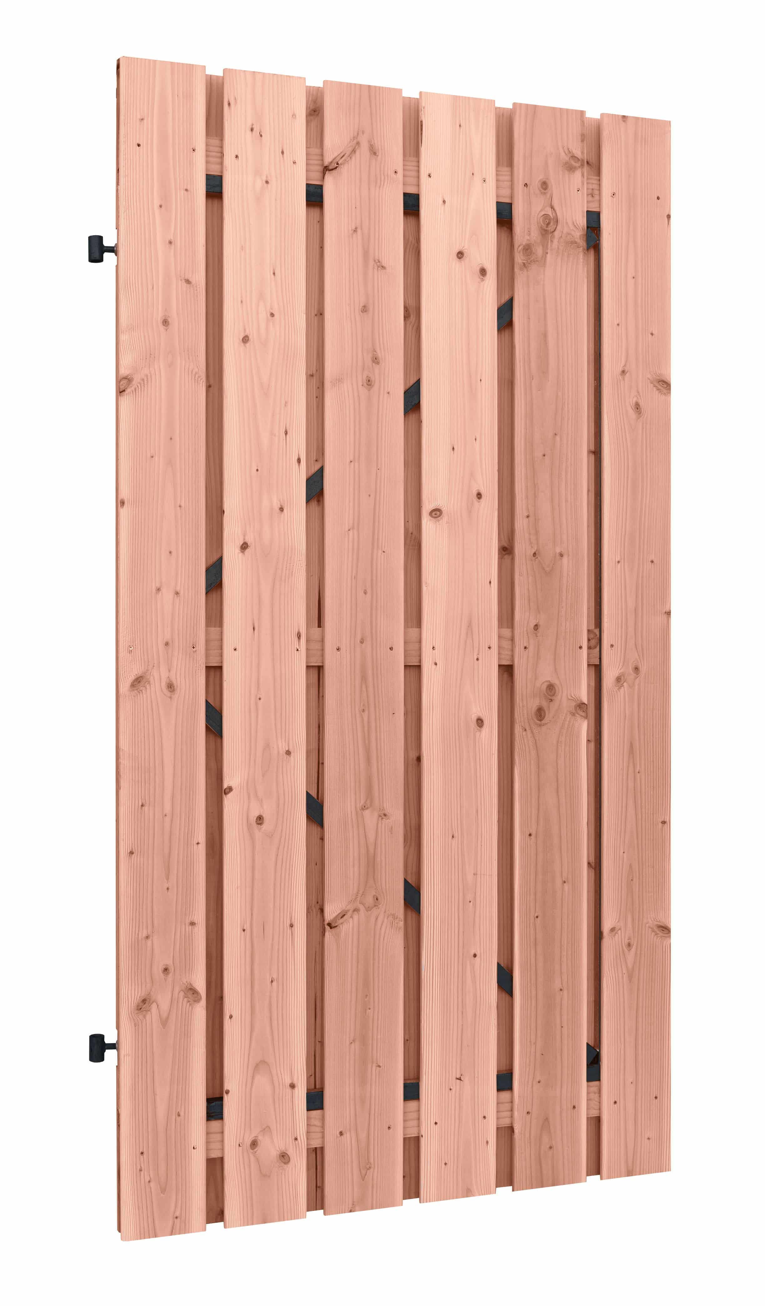 Douglas | schuttingdeur | 100x190cm | verstelbaar frame | zwart | onbehandeld