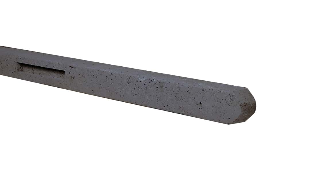 Beton | hoekpaal stampbeton | 10x10x280cm | antraciet