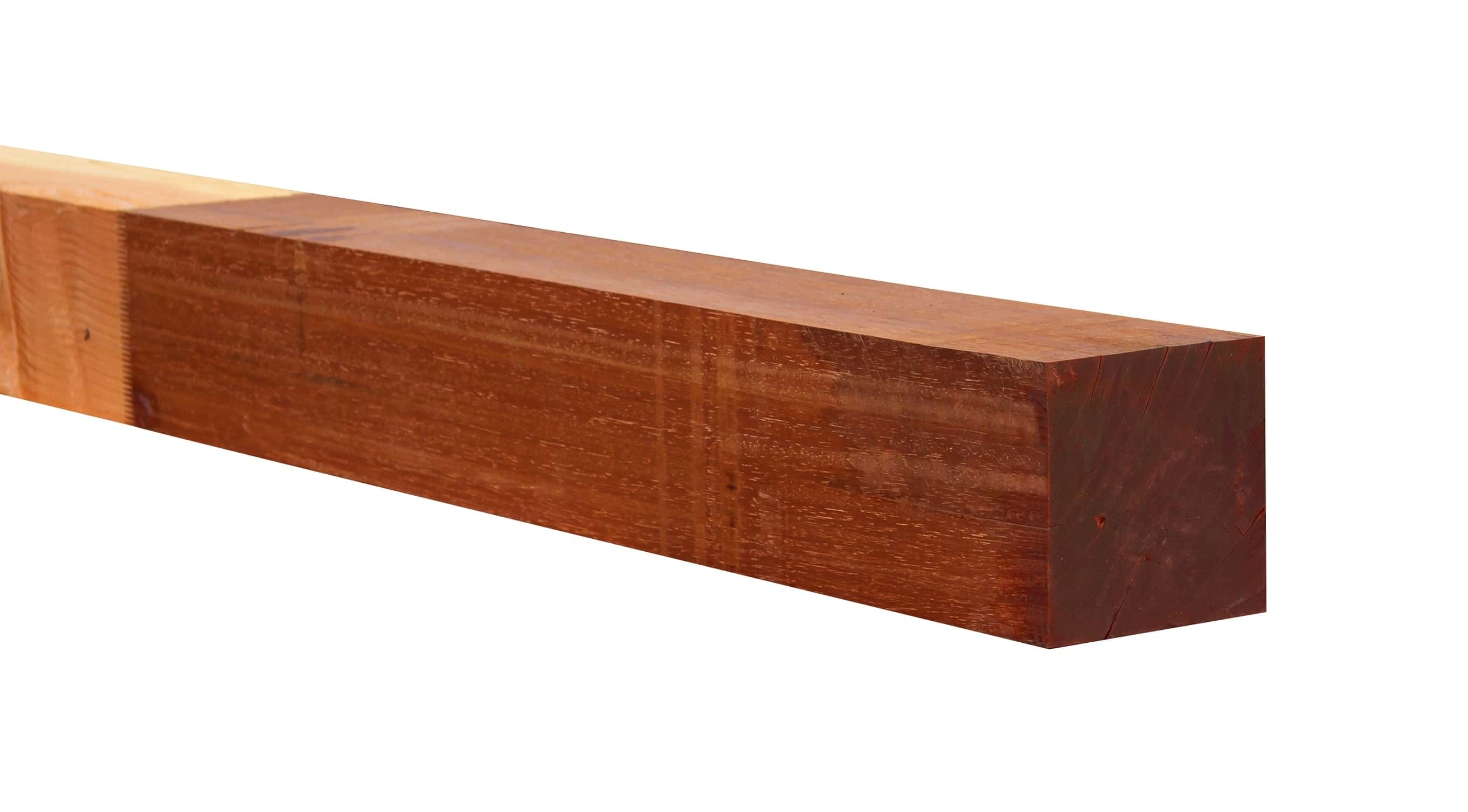 Angelim vermelho en douglas geschaafde paal | gedroogd en gevingerlast | 14,3x14,3x360cm