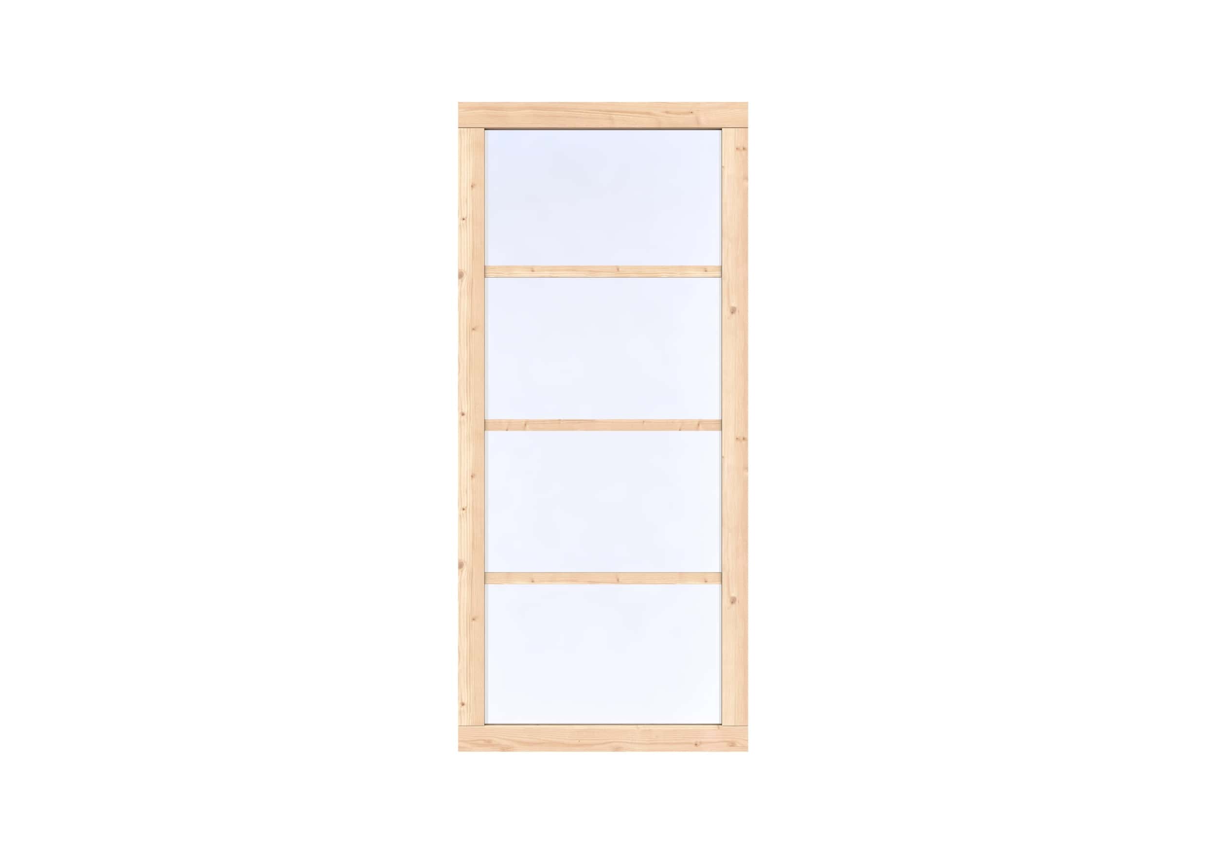 Vuren Vast raam Prestige | 100x224cm | onbehandeld