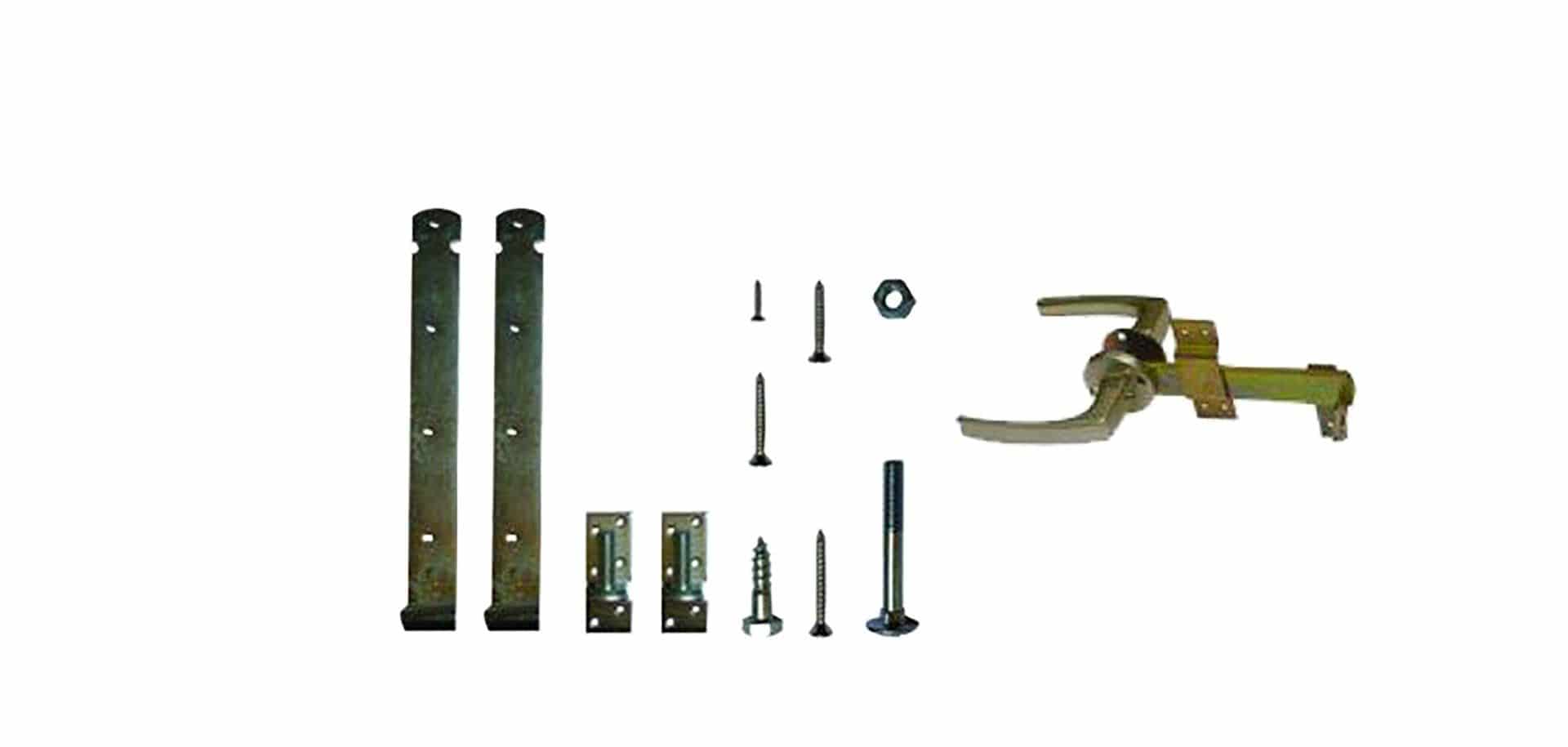 Klinkstel met hengen en duimen | t.b.v. houten deuren