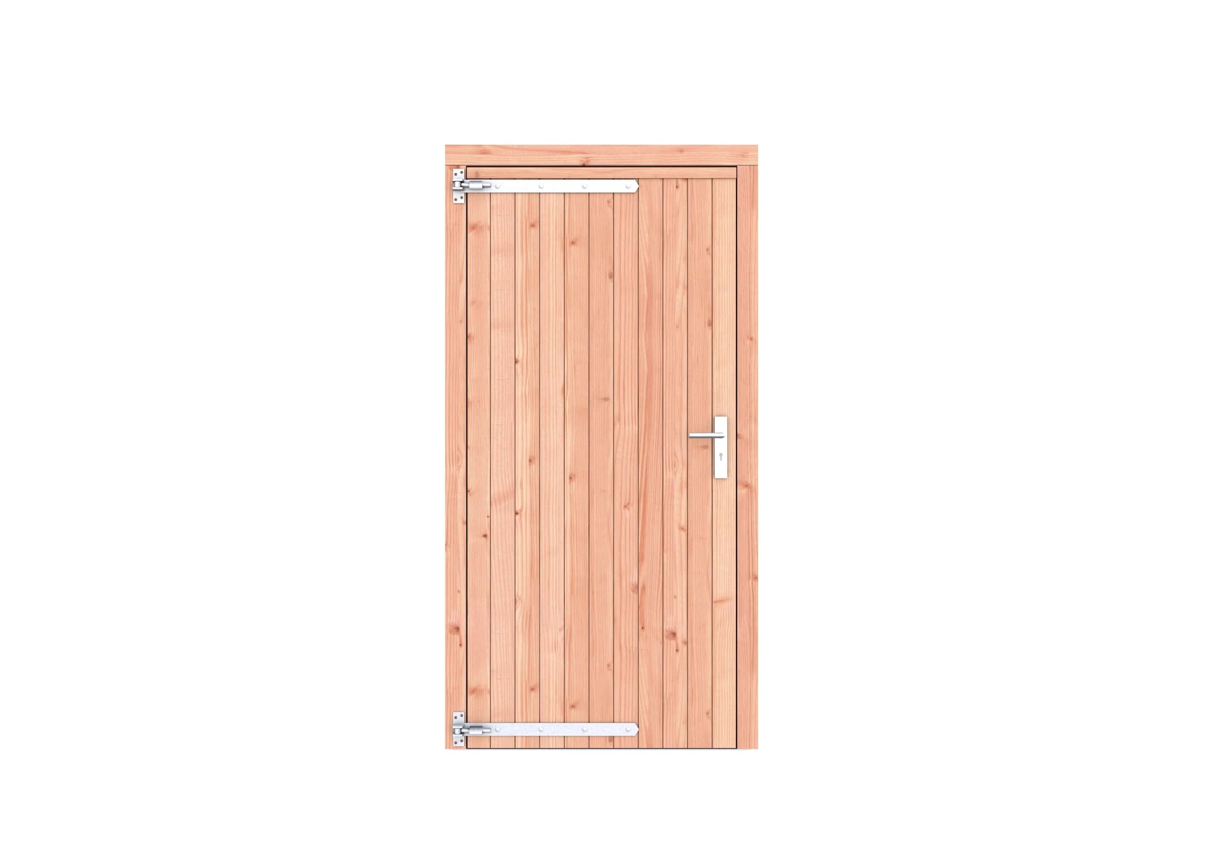 Douglas dichte enkele deur | 108x209cm | linksdraaiend | kleurloos geïmpregneerd