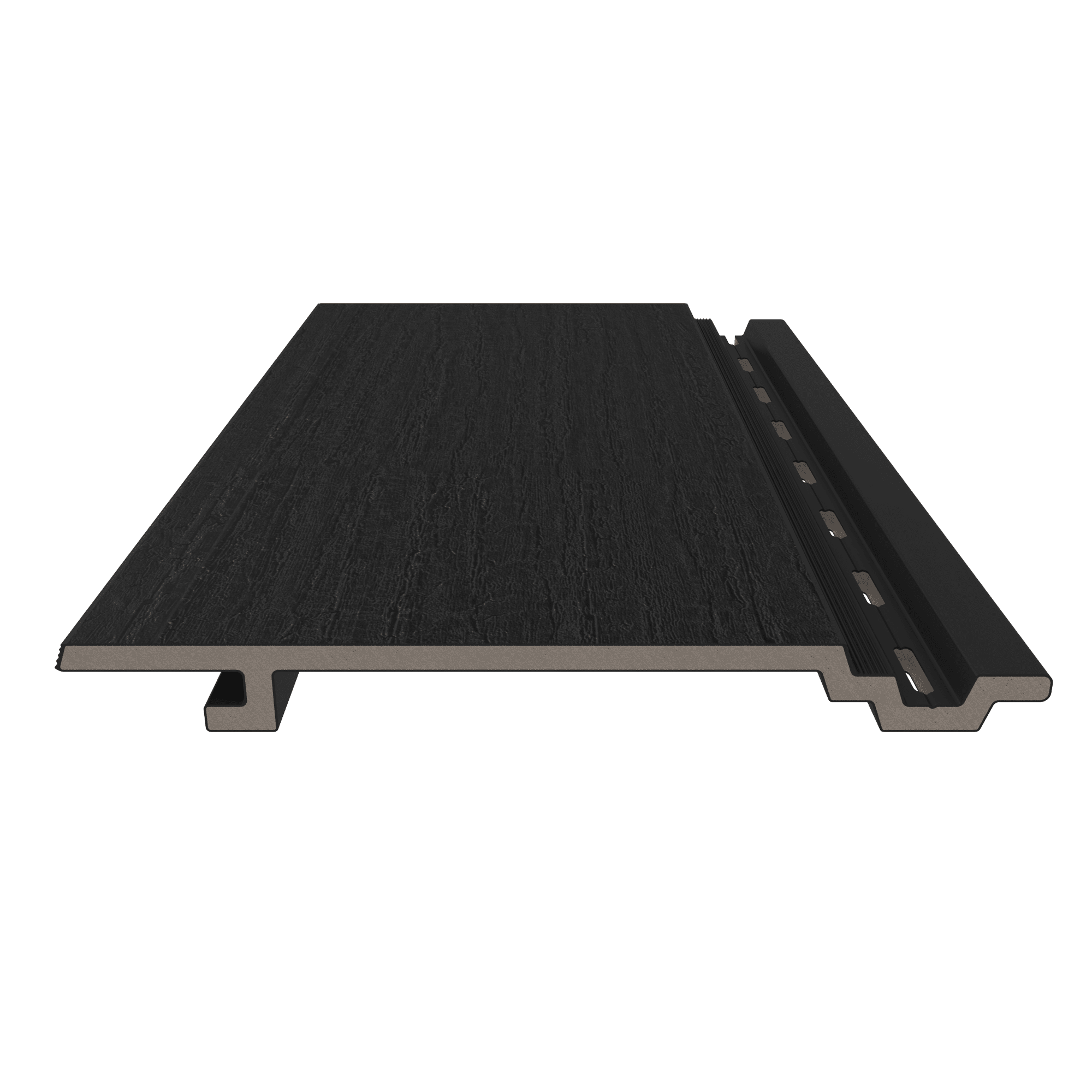 NewTechWood HKC wandbekleding vlak | 1,9x18,8x400cm (wb 15,3cm) | Ebony burnt