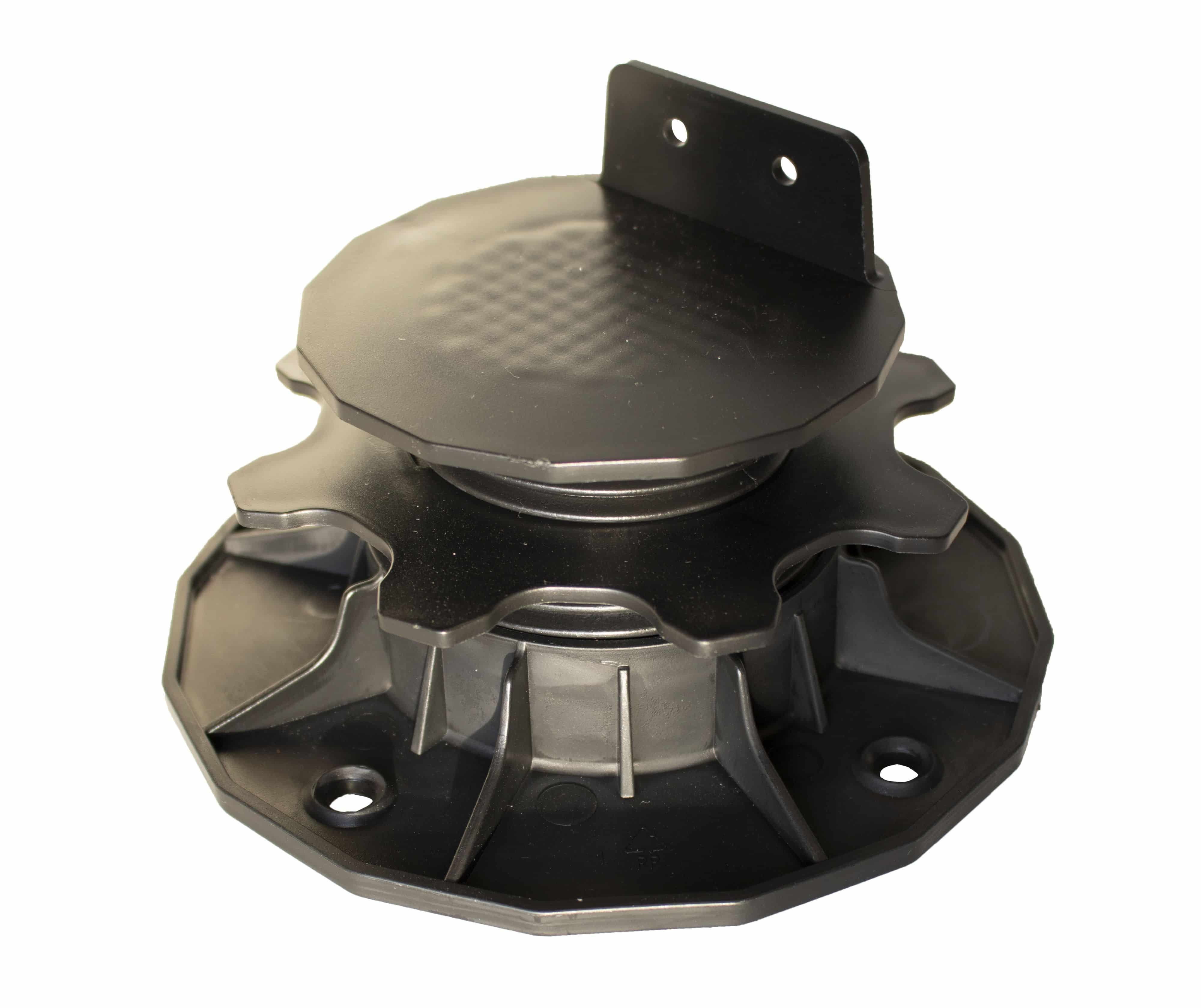 Kunststof balkdragers verstelbaar | 3,5 - 7,0cm | zwart