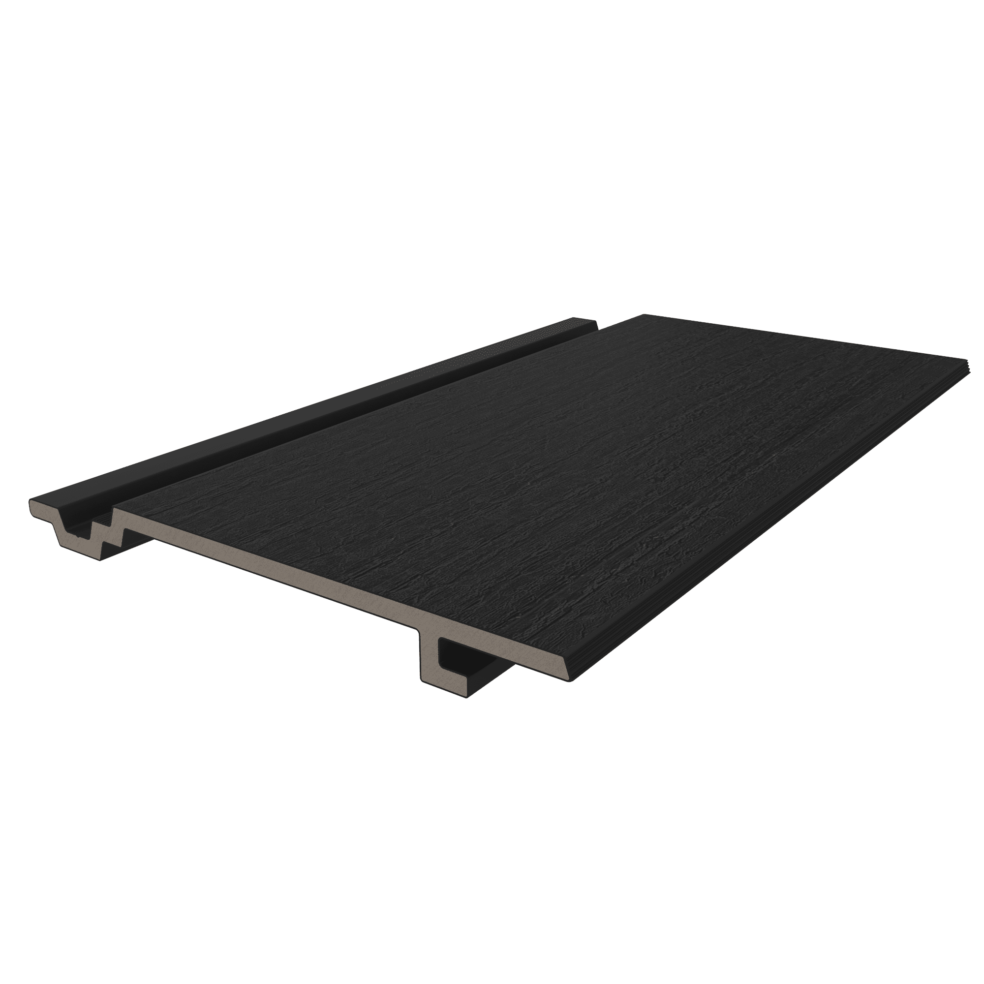 NewTechWood HKC wandbekleding vlak | 1,9x18,8x400cm (wb 15,3cm) | Ebony burnt