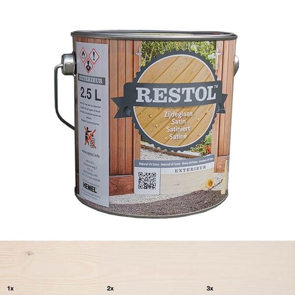 Restol | Houtolie | Parelwit | zijdeglans | 2,5L