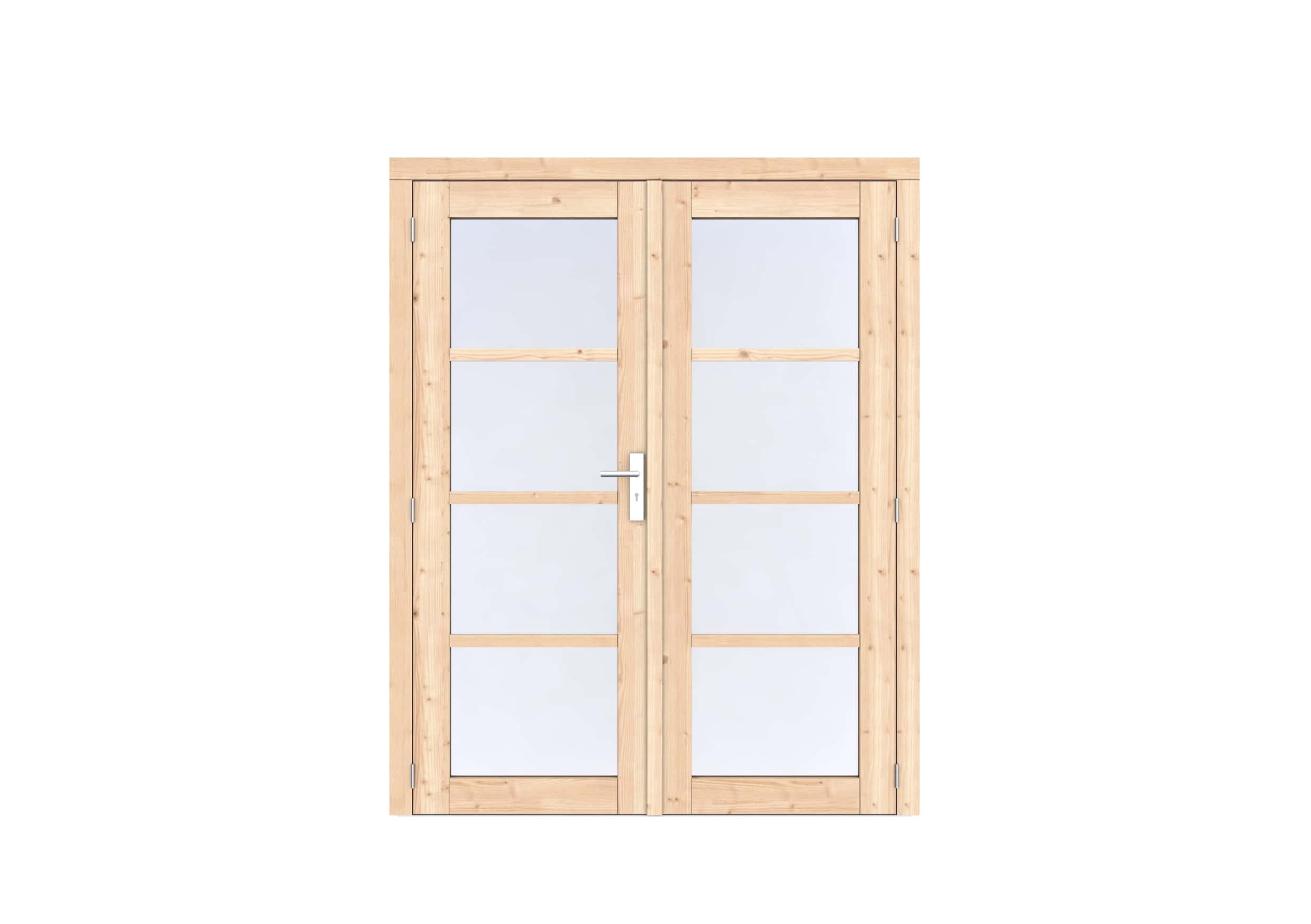 Vuren Volglas dubbele deur Prestige | 168x209cm | onbehandeld