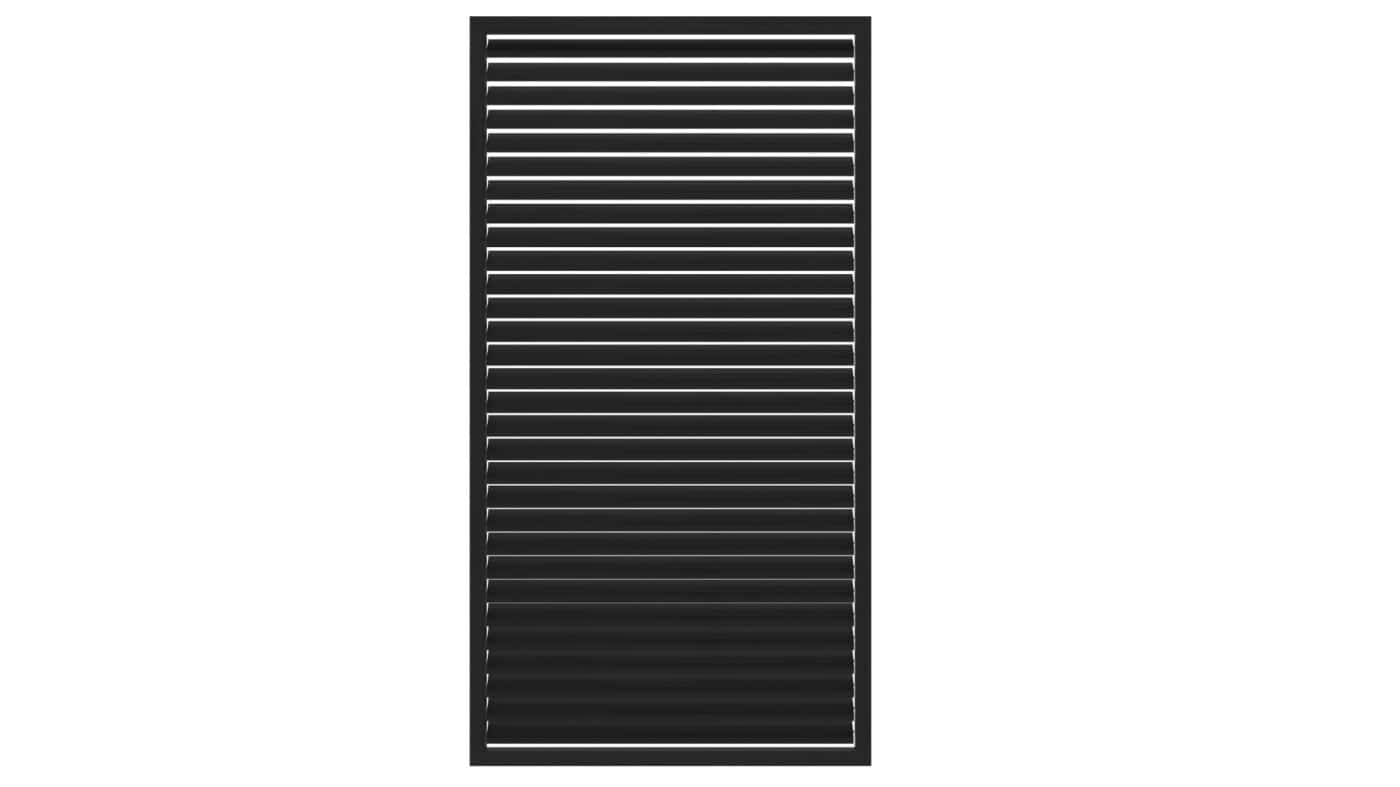 Vuren | shutterscherm | 120x224cm | zwart gespoten