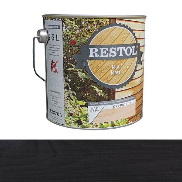 Restol | Houtolie | Ebbenzwart | mat | 2,5L
