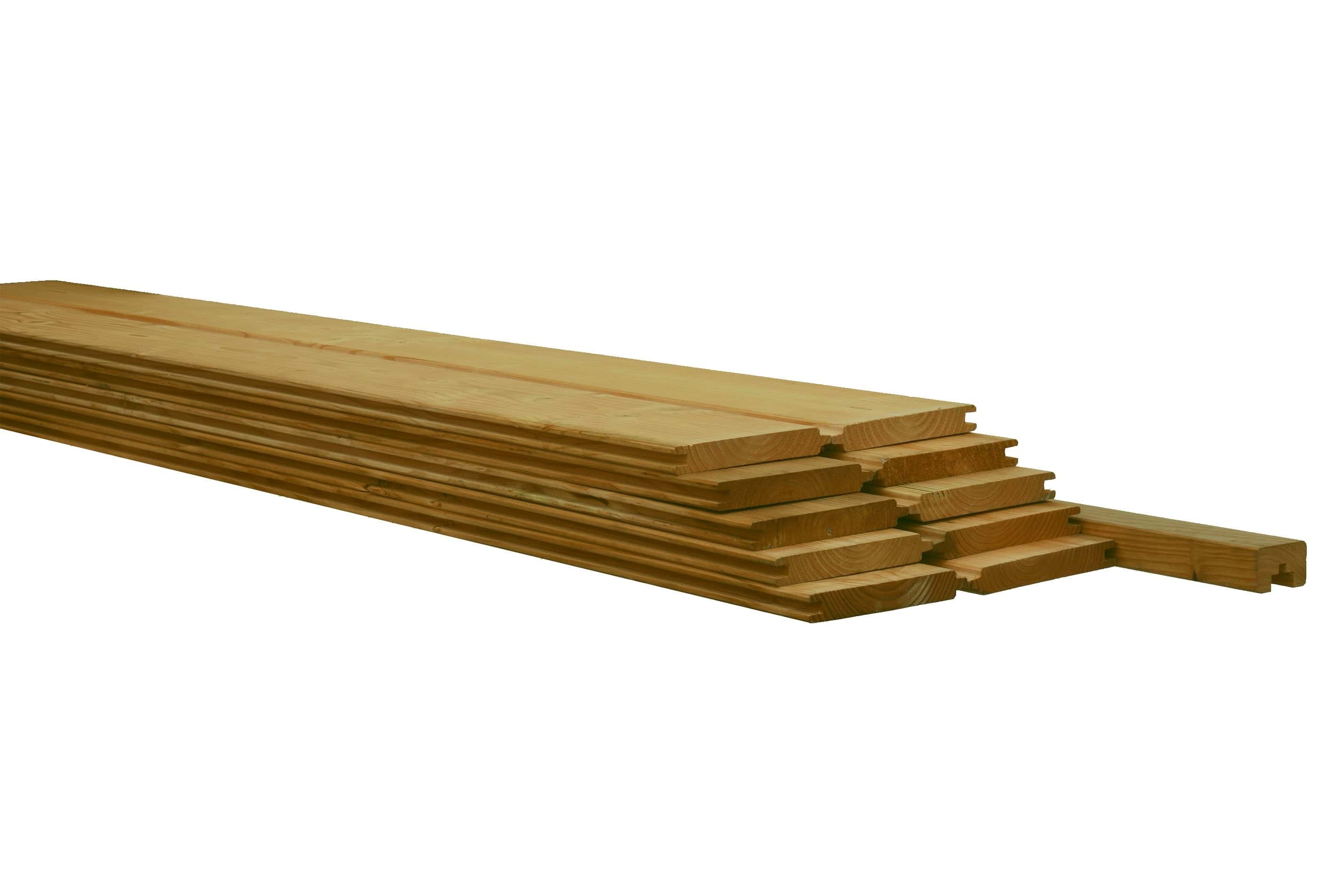 Douglas | Betowood scherm incl. afdekkap | 187x224cm | groen geïmpregneerd