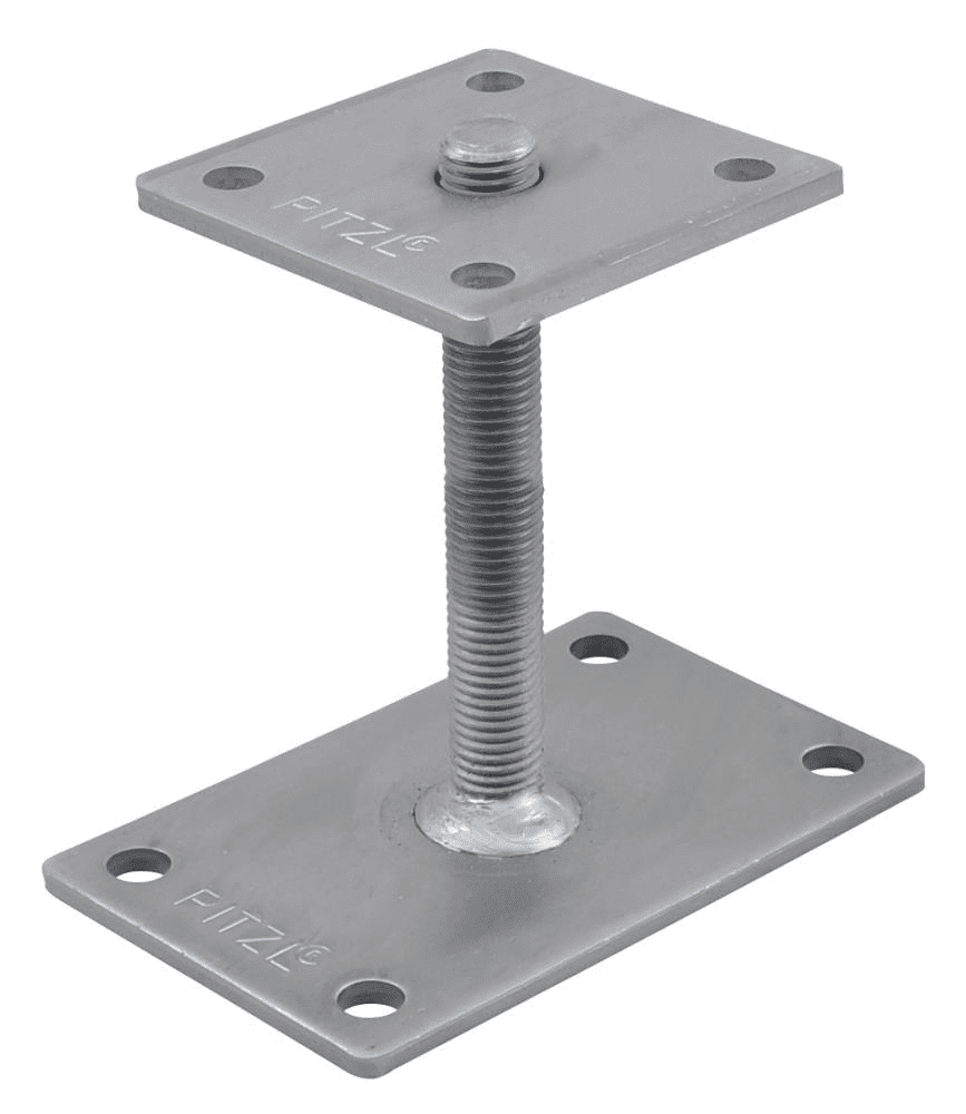 Pitzl paaldrager | compleet | M30 | H=250mm | losse plaat | losse moer