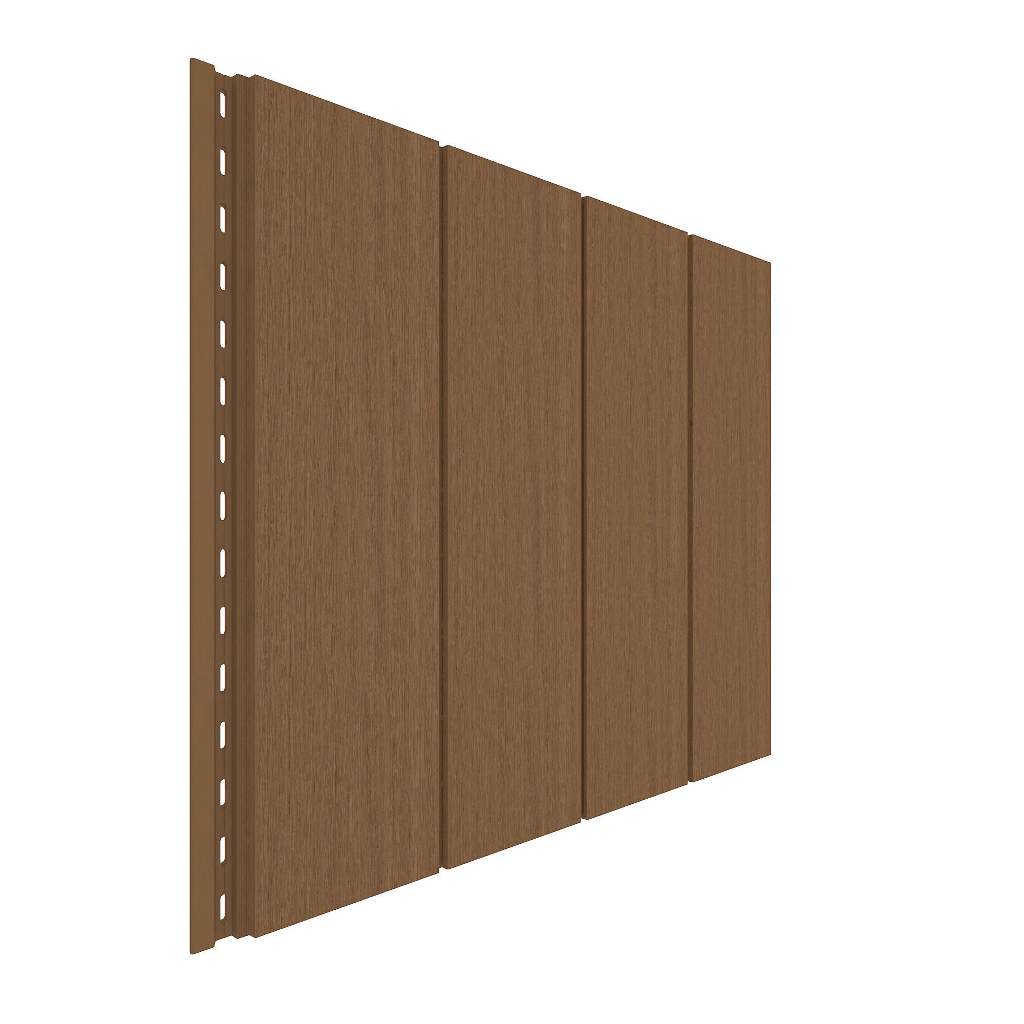 NewTechWood HKC wandbekleding vlak | 1,9x18,8x400cm (wb 15,3cm) | Teak