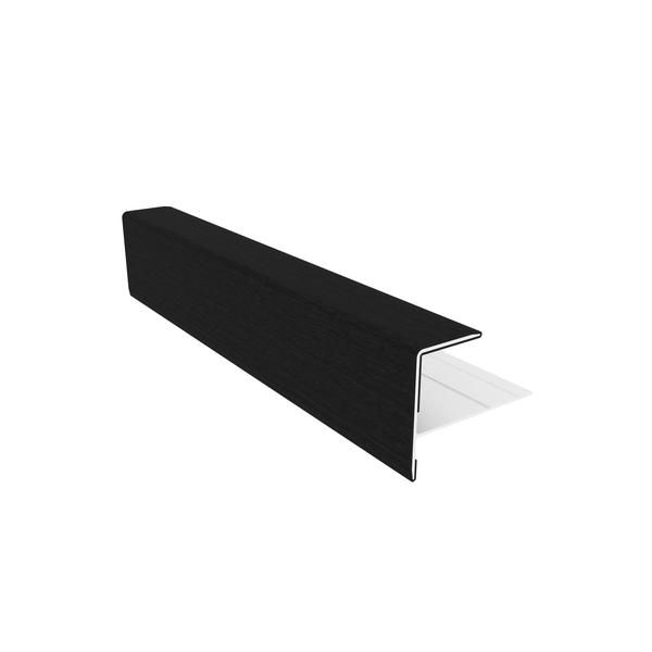 NewTechWood | eindprofiel t.b.v. Castellation PRO | 5x5x300cm | Ebony zwart