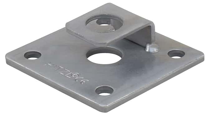 Pitzl bovenplaat | M30 | opwaailip | 100x100x10mm