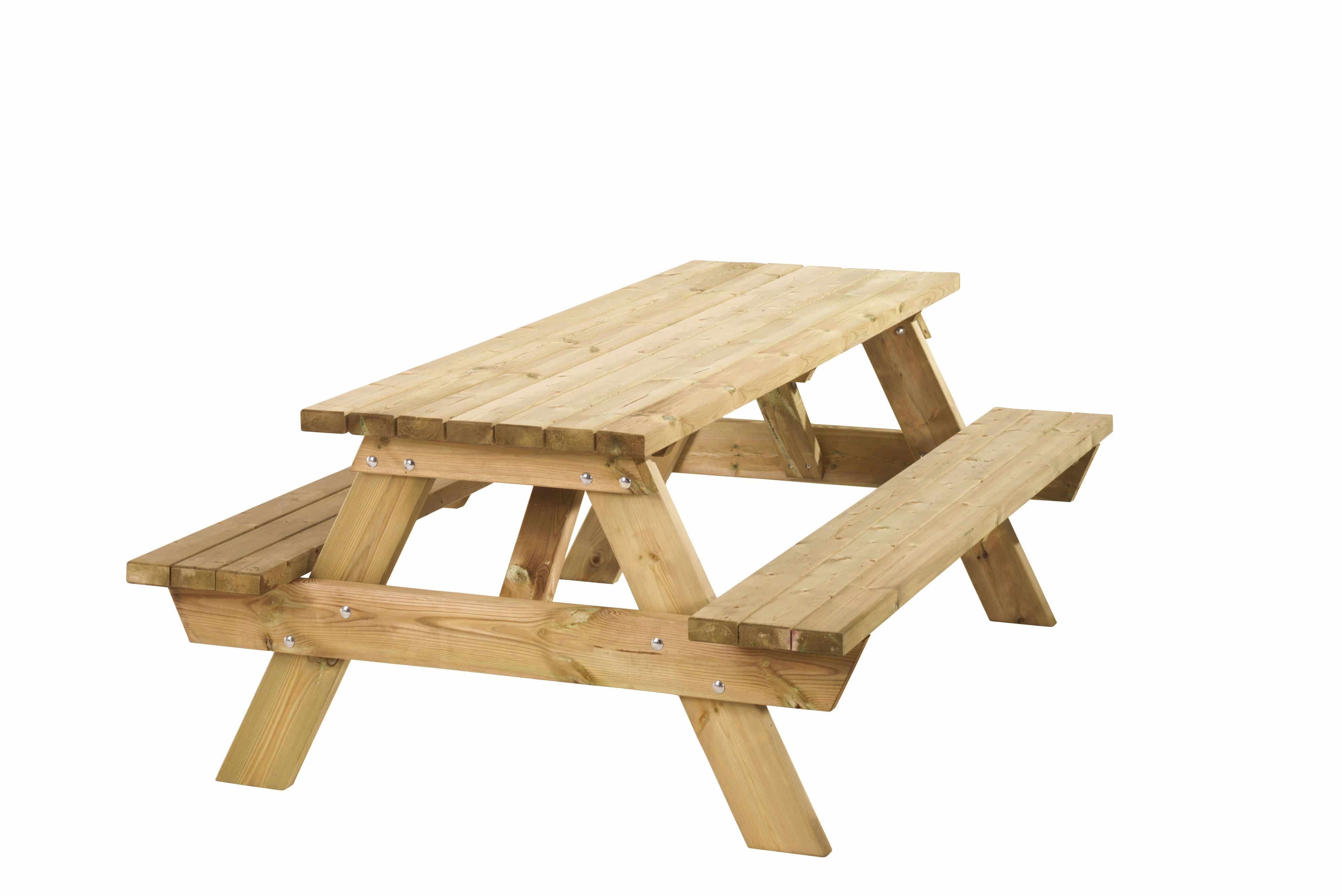 Picknicktafel Bobito | 40mm dik | bladmaat 220x71cm | groen geïmpregneerd