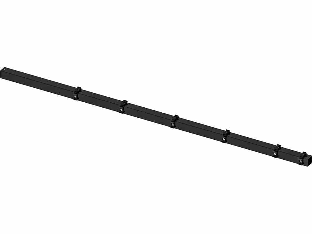 Hillfence metalen hoekpaal | incl. aansluitingset en afdekkap | 6x6x240cm | zwart