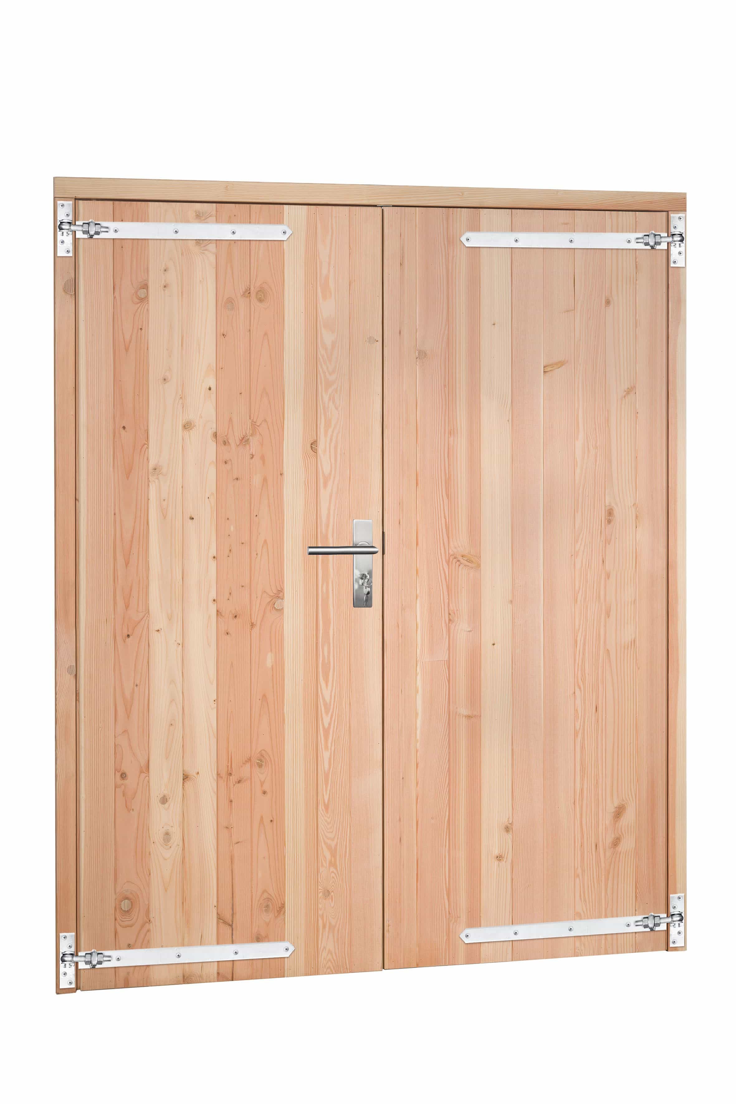 Douglas | dubbele deur incl. kozijn | 168x201cm | kleurloos geïmpregneerd