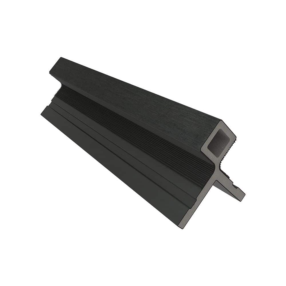 NewTechWood | hoekprofiel castellation t.b.v. wand bekleding | 7x8x300cm | Ebony zwart