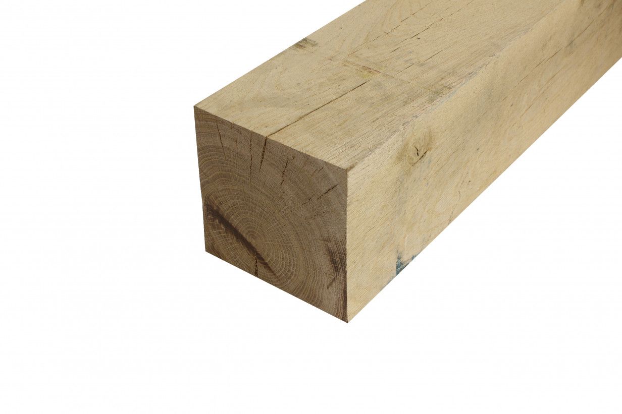 Eiken | paal | constructiehout | fijn bezaagd | 150x150mm