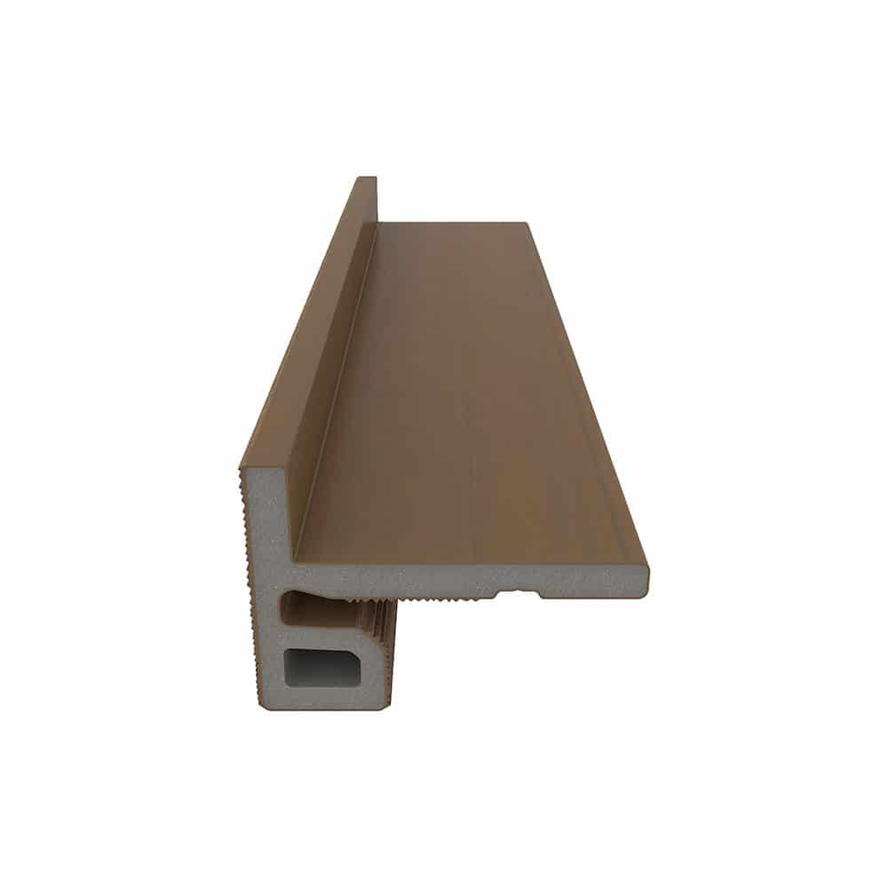 NewTechWood | eindprofiel castellation t.b.v. wand bekleding | 7x5x300cm | Teak