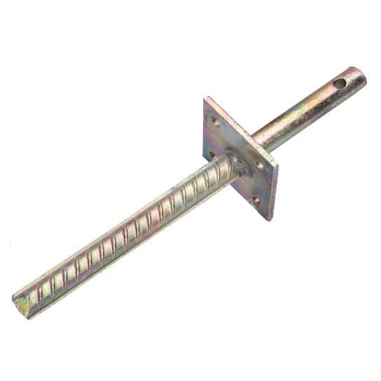 Instortanker | geribbelde pen 200mm | grijs verzinkt