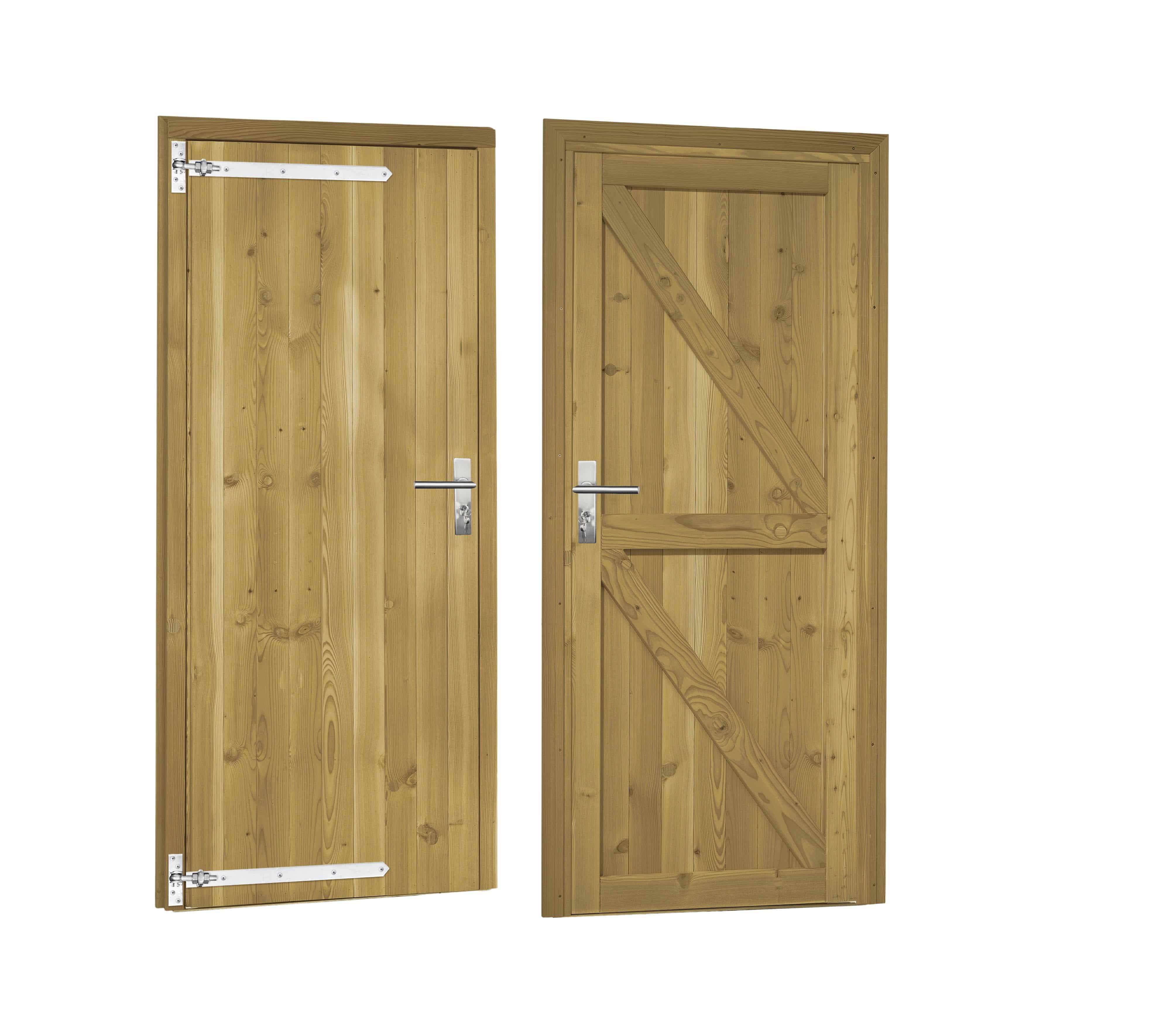 Douglas | deur incl. kozijn | 90x201cm | linksdraaiend | groen geïmpregneerd