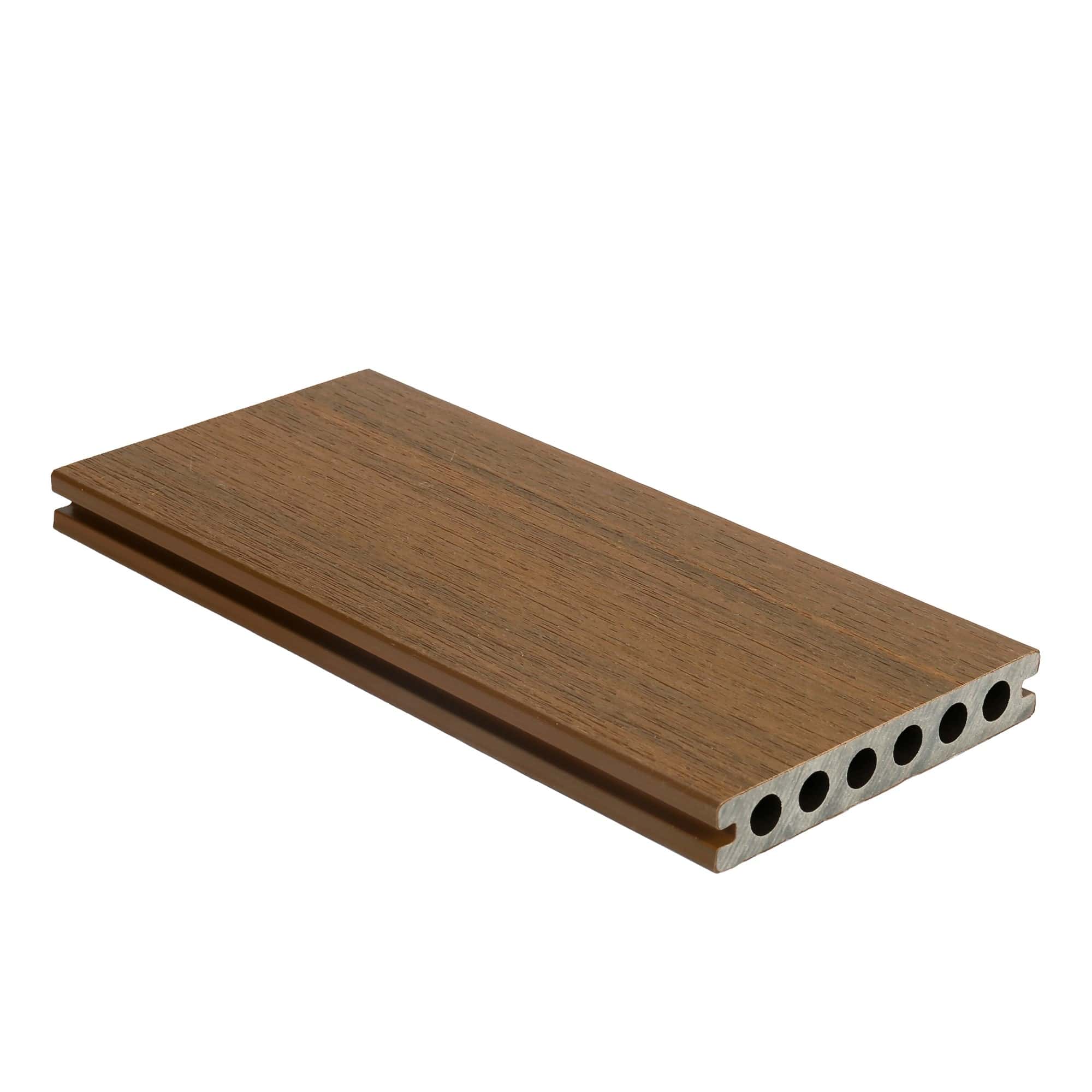 NewTechWood | dekdeel houtstructuur | 2,3x13,8x400cm | Teak