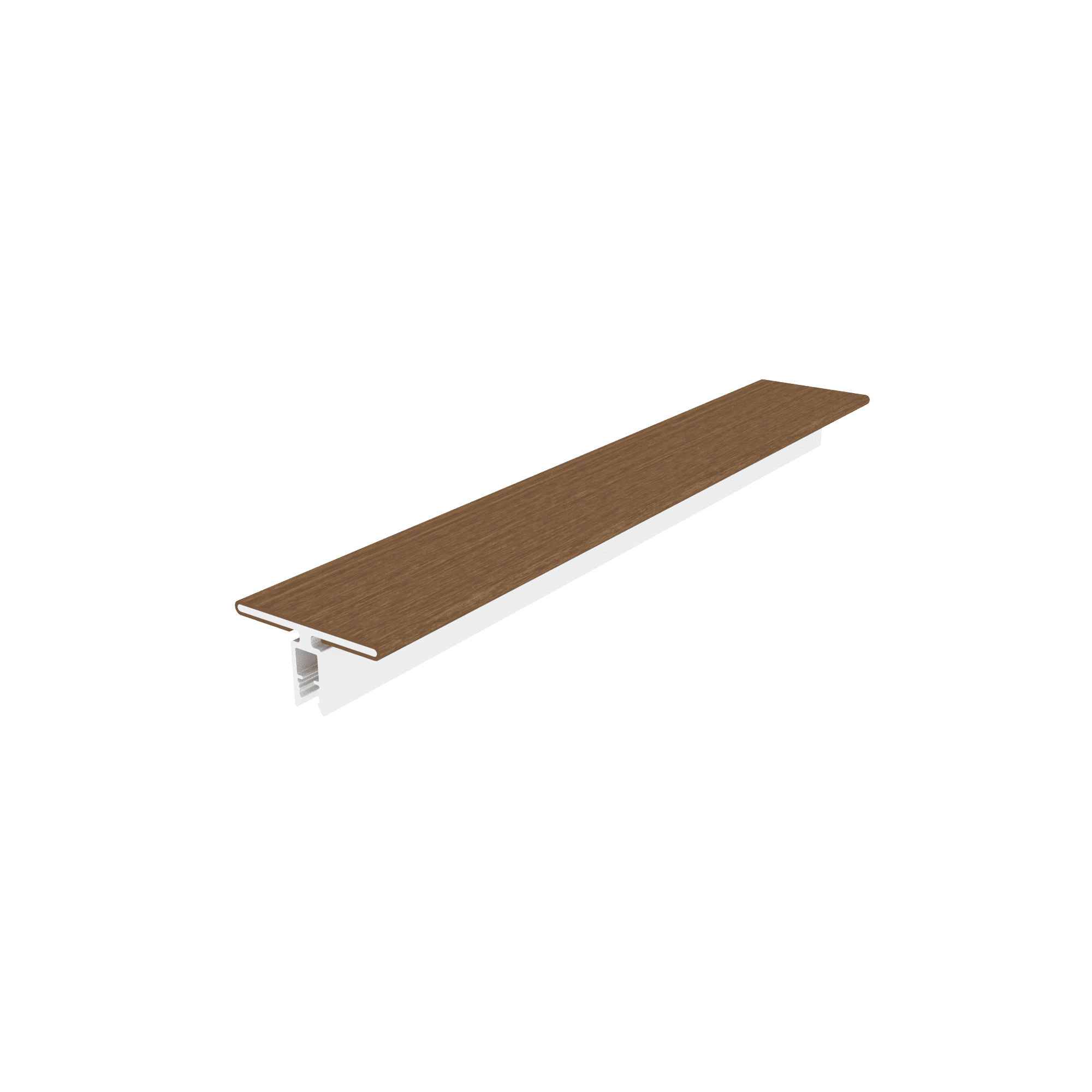 NewTechWood co-extrusie alu U-klikprofiel 300cm | Teak
