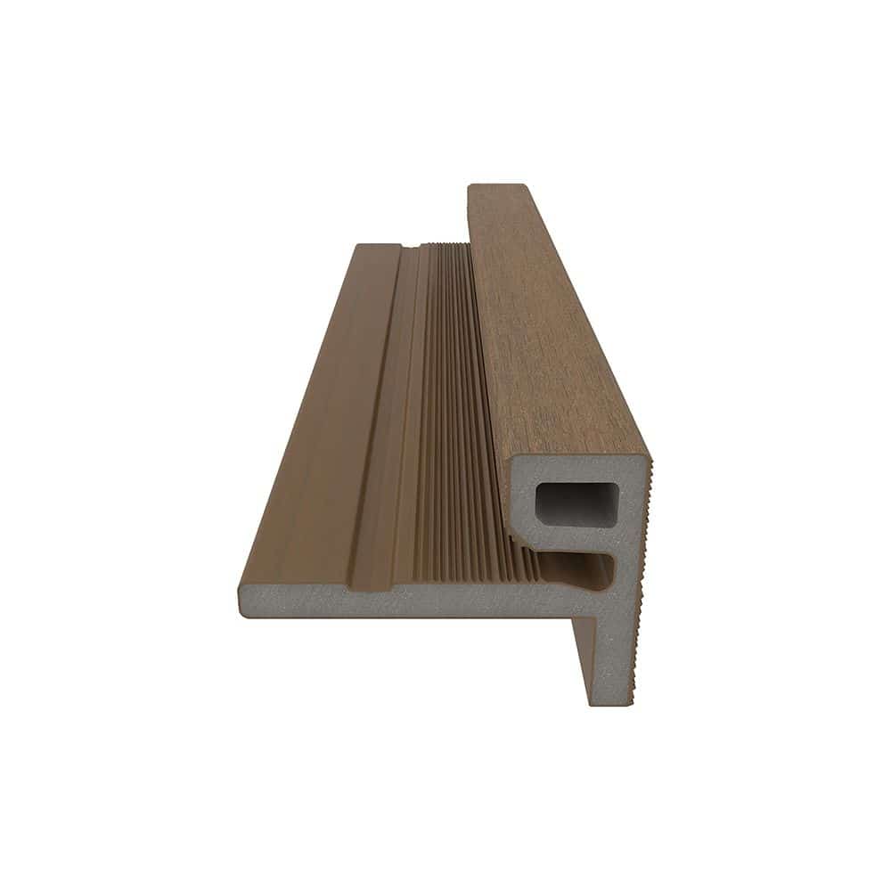 NewTechWood | eindprofiel castellation t.b.v. wand bekleding | 7x5x300cm | Teak