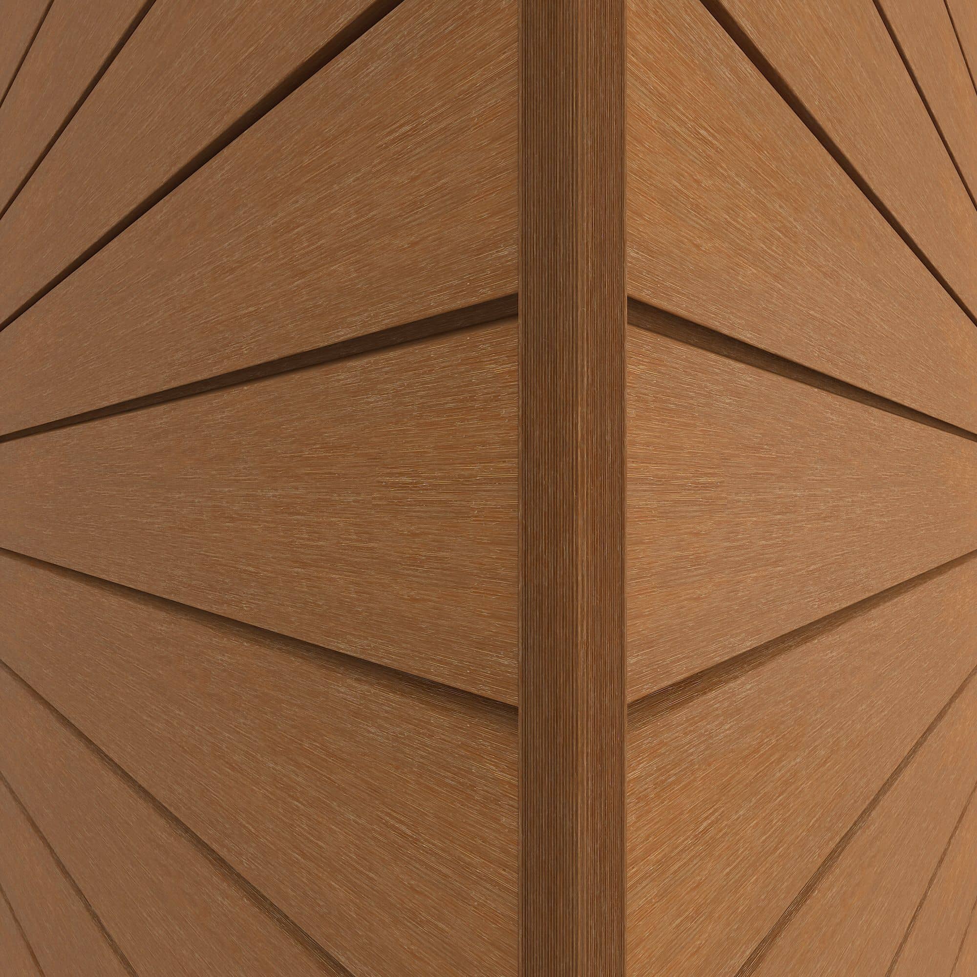 NewTechWood | hoekprofiel castellation t.b.v. wand bekleding | 7x8x300cm | Red Cedar